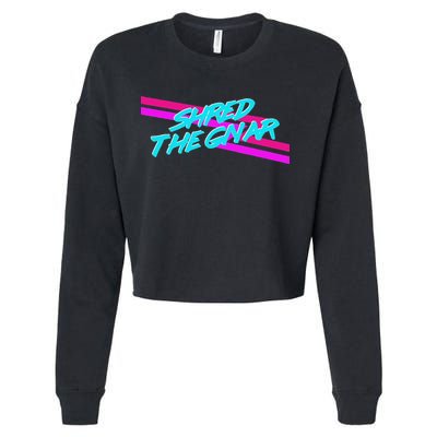 Shred The Gnar Cropped Pullover Crew