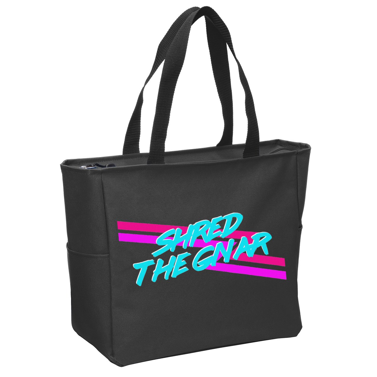 Shred The Gnar Zip Tote Bag