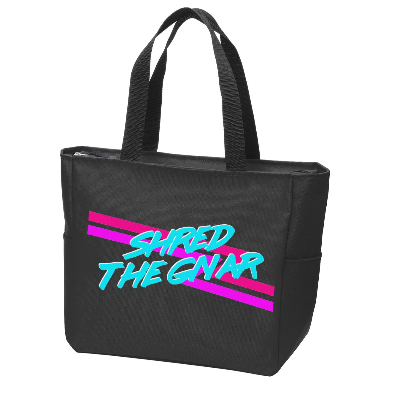 Shred The Gnar Zip Tote Bag