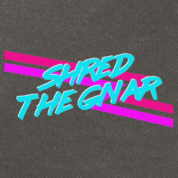 Shred The Gnar Cotton Canvas Backpack