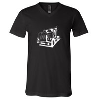 Semi Truck Gift For Truck Driver V-Neck T-Shirt