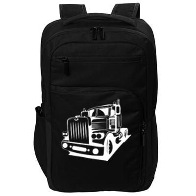 Semi Truck Gift For Truck Driver Impact Tech Backpack