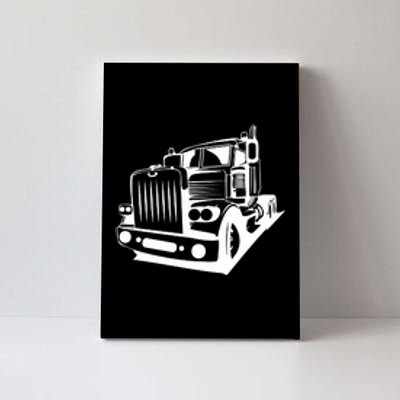 Semi Truck Gift For Truck Driver Canvas