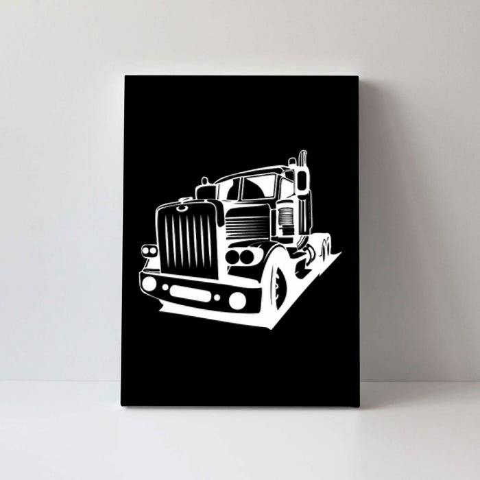 Semi Truck Gift For Truck Driver Canvas