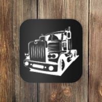 Semi Truck Gift For Truck Driver Coaster