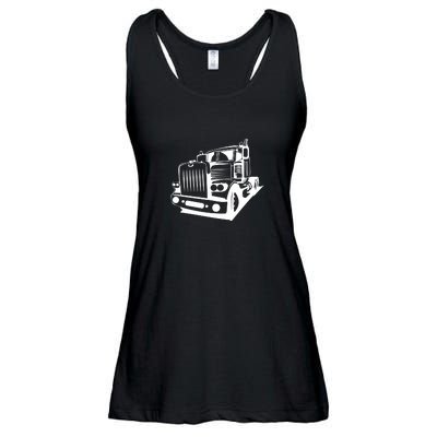 Semi Truck Gift For Truck Driver Ladies Essential Flowy Tank