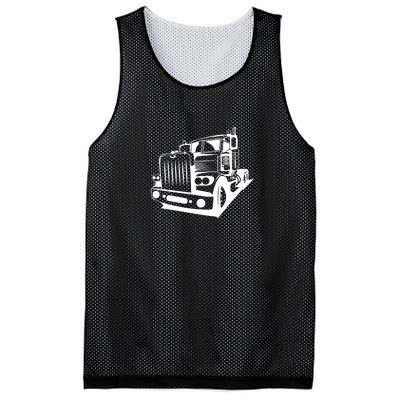 Semi Truck Gift For Truck Driver Mesh Reversible Basketball Jersey Tank