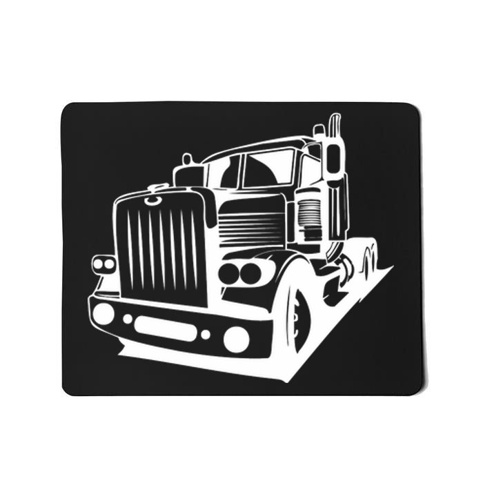 Semi Truck Gift For Truck Driver Mousepad