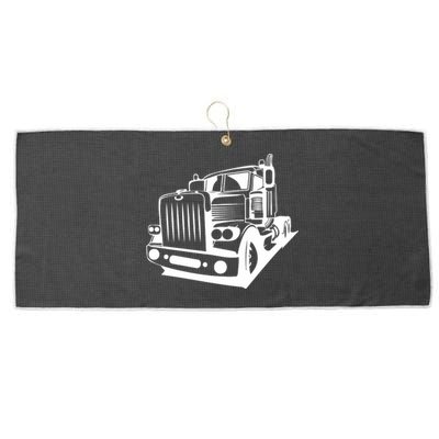 Semi Truck Gift For Truck Driver Large Microfiber Waffle Golf Towel