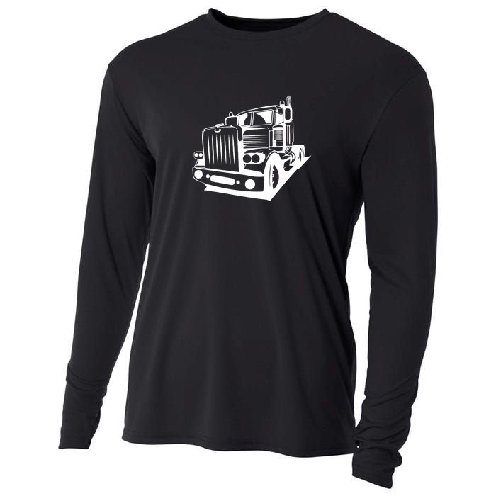 Semi Truck Gift For Truck Driver Cooling Performance Long Sleeve Crew