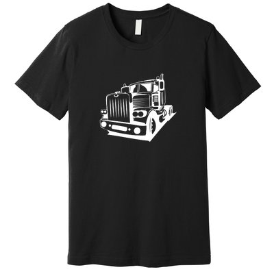 Semi Truck Gift For Truck Driver Premium T-Shirt