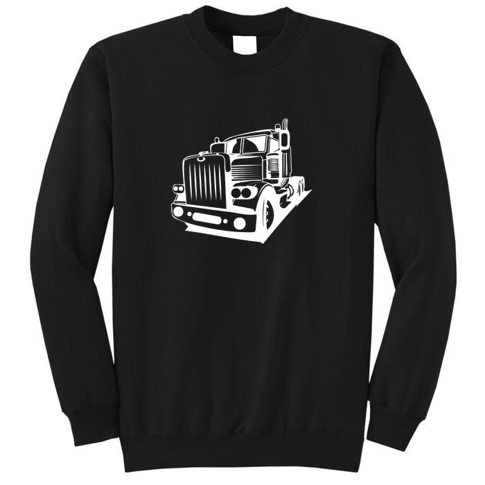 Semi Truck Gift For Truck Driver Tall Sweatshirt