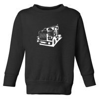 Semi Truck Gift For Truck Driver Toddler Sweatshirt