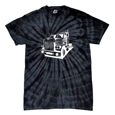 Semi Truck Gift For Truck Driver Tie-Dye T-Shirt