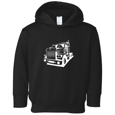 Semi Truck Gift For Truck Driver Toddler Hoodie