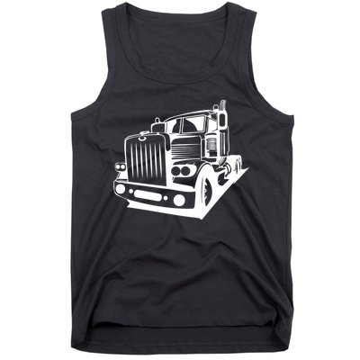 Semi Truck Gift For Truck Driver Tank Top