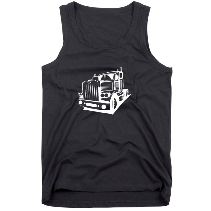 Semi Truck Gift For Truck Driver Tank Top