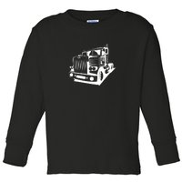 Semi Truck Gift For Truck Driver Toddler Long Sleeve Shirt