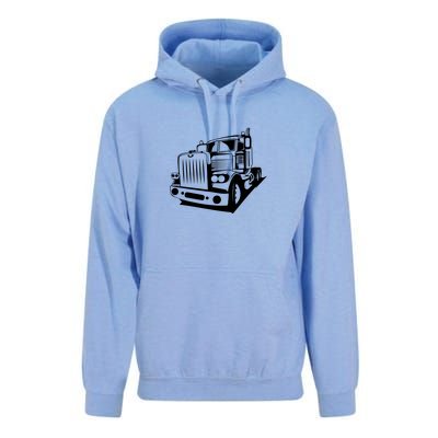 Semi Truck Gift For Truck Driver Unisex Surf Hoodie