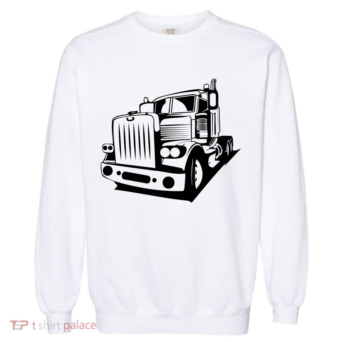 Semi Truck Gift For Truck Driver Garment-Dyed Sweatshirt