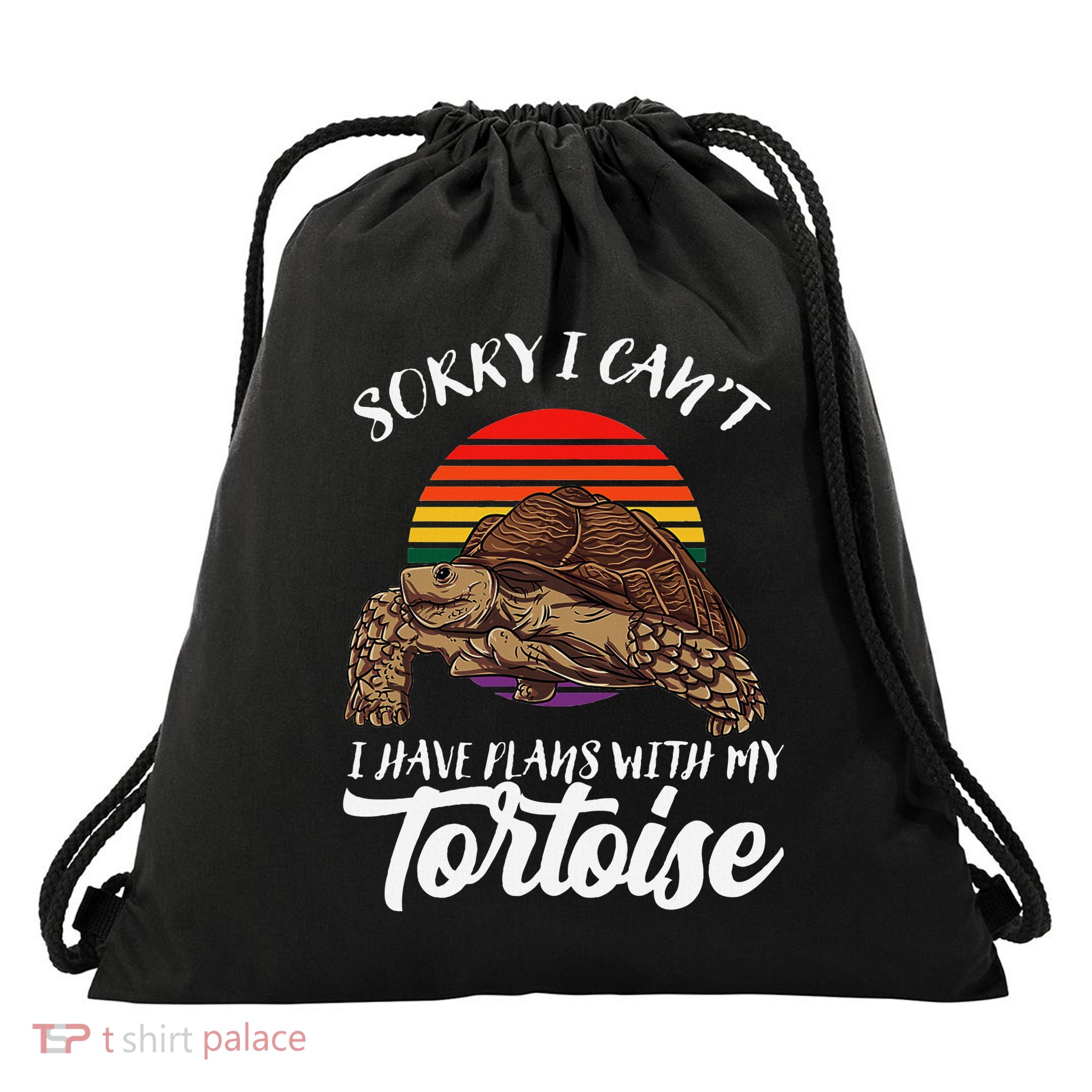 Sulcata Tortoise Gift I Love My African Spurred Tortoise Drawstring Bag