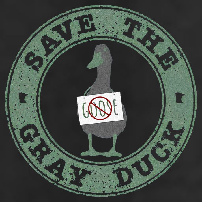Save The Gray Duck Gift 7 Panel Mesh Trucker Snapback Hat