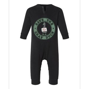 Save The Gray Duck Gift Infant Fleece One Piece