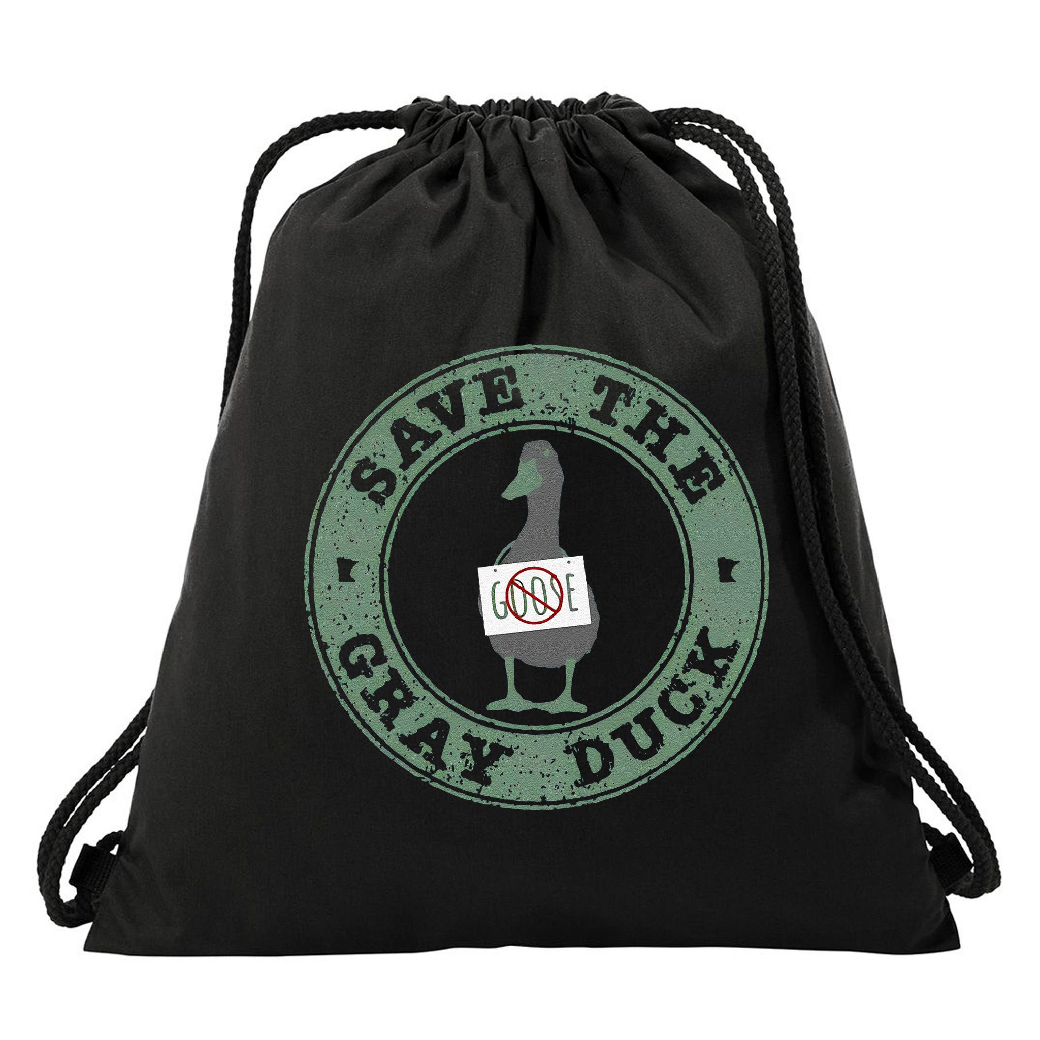 Save The Gray Duck Gift Drawstring Bag