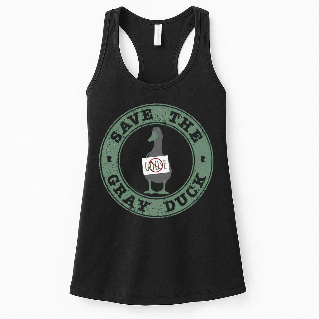 Save The Gray Duck Gift Womens Tank Top