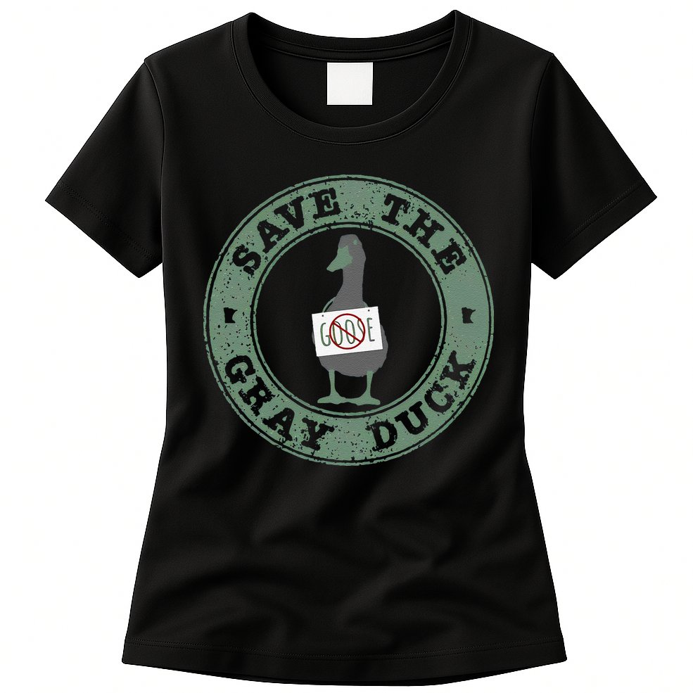 Save The Gray Duck Gift Womens T-Shirt