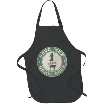 Save The Gray Duck Funny Save The Gray Duck Humor No Goose Full-Length Apron With Pockets