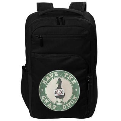 Save The Gray Duck Funny Save The Gray Duck Humor No Goose Impact Tech Backpack