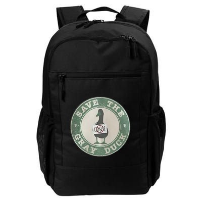 Save The Gray Duck Funny Save The Gray Duck Humor No Goose Daily Commute Backpack