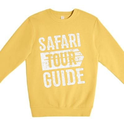 Safari Tour Guide Funny Halloween Costume Premium Crewneck Sweatshirt