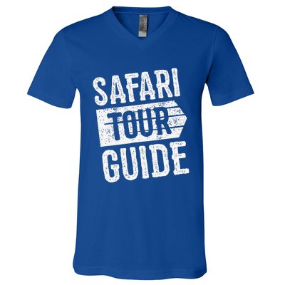 Safari Tour Guide Funny Halloween Costume V-Neck T-Shirt