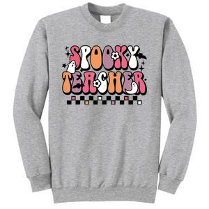 Spooky Teacher Groovy Trick Or Teach Halloween Teacher Gifts Sweatshirt