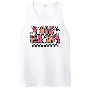 Spooky Teacher Groovy Trick Or Teach Halloween Teacher Gifts PosiCharge Competitor Tank