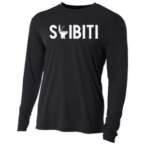 Skibiti Toilet Gen Alpha Slang Meme Skibiti Ohio Rizzler Cooling Performance Long Sleeve Crew