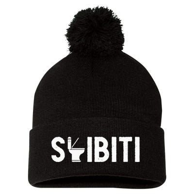 Skibiti Toilet Gen Alpha Slang Meme Skibiti Ohio Rizzler Pom Pom 12in Knit Beanie