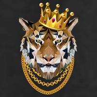 Siberian Tiger Gangster Golden Crown King Chain Gift Cool Comfort Performance Bucket Hat