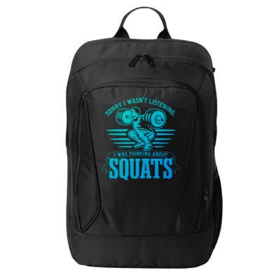 Strength Training Gym Powerlifting Squats Cool Gift City Backpack