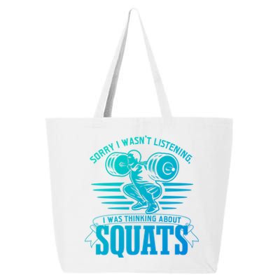 Strength Training Gym Powerlifting Squats Cool Gift 25L Jumbo Tote