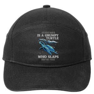 Sea Turtle Gifts For Her My Spirit Animal Is A Grumpy Turtle 7-Panel Snapback Hat