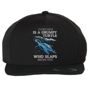 Sea Turtle Gifts For Her My Spirit Animal Is A Grumpy Turtle Wool Snapback Cap