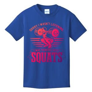 Strength Training Gym Powerlifting Squats Cool Gift Kids T-Shirt