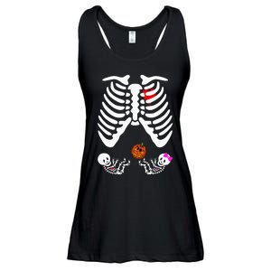 Skeleton Twins Girl Boy Pregnancy Halloween Costume Ladies Essential Flowy Tank