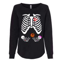 Skeleton Twins Girl Boy Pregnancy Halloween Costume Womens California Wash Sweatshirt