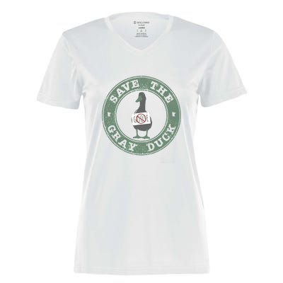 Save The Gray Duck Women's Momentum V-Neck T-Shirt