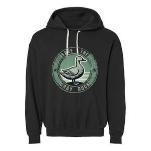 Save The Gray Duck Garment-Dyed Fleece Hoodie