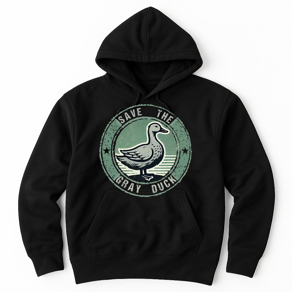 Save The Gray Duck Hoodie